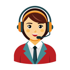 Smiling woman helping via online call