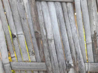 a bamboo fence seen from the front top view images