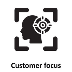 Customer focus Vector Icon which can easily modify or edit