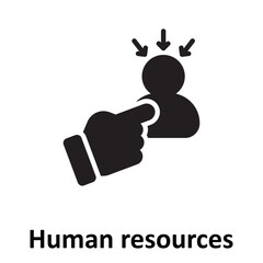Human resources Vector Icon which can easily modify or edit