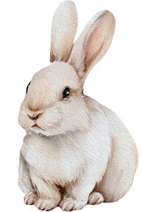 rabbit isolated on white