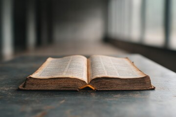 Open textbook lying next to homework assignments on a wooden table