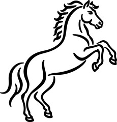 Fototapeta premium Abstract minimalist line art with geometric shapes and silhouette