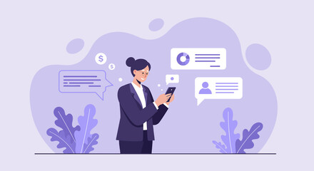 a man in a suit is using his phone