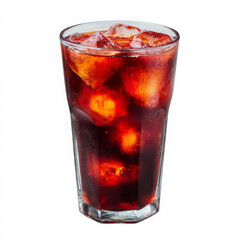 Iced americano is refreshing in glass cup, looks very tasty