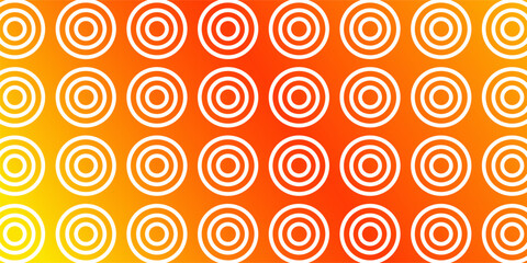 Abstract Seamless texture of nine colorful rounds on orange background. eps 10