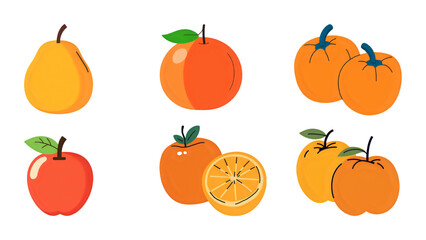 set of different vegetables