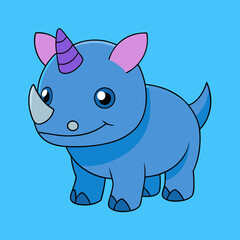 Obraz premium animal, cartoon, pig, illustration, rhino, vector, mammal, elephant, wild, wildlife, rhinoceros, hippo, safari, character, zoo, isolated, fun, baby, nature, art, cute, pink, smile, drawing, farm