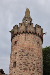 Blick in die Altstadt von Weinheim in Baden-Württemberg	
