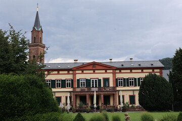 Blick in die Altstadt von Weinheim in Baden-Württemberg	
