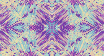 Abstract colorful pattern with purple and blue symmetrical design 