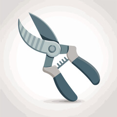 Stylish Illustration of Gardening Pruning Shears