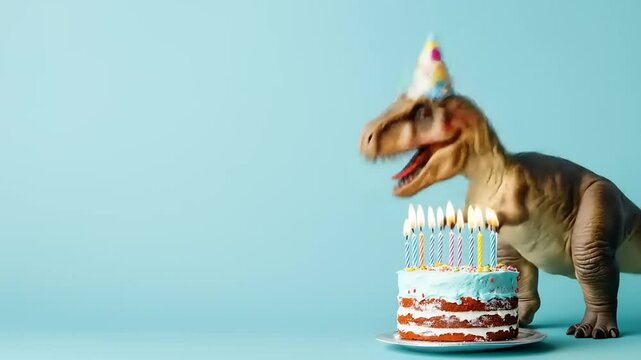 TRex Birthday Cake Party.