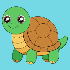 funny turtle cartoon