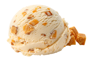 A scoop of nougat ice cream PNG Image