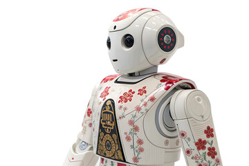 A robot with elements of traditional Japanese design Generated AI
