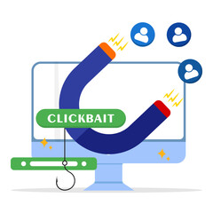 Strategies to grab viewers' attention with clickbait. Magnetic for attract users.