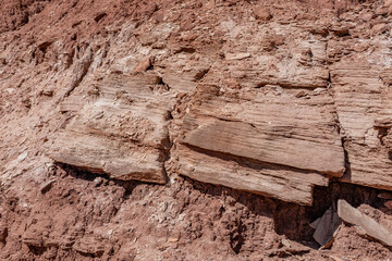 Toadstool Hoodoos Trailhead, Kane County, Utah geology. Carmel Formation, upper unit (Middle Jurassic). slope-forming and earthy-weathering. Sedimentary rocks.