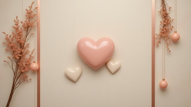 red heart on a wooden background