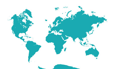 Obraz premium World Map, sign silhouette. World Map Globe. Vector Illustration isolated on transparent background.