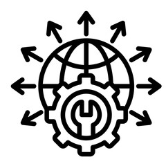 Outsourced It Services  Icon Element For DesigOutsourced It Services  Icon Element For Design
