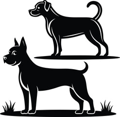 Silhouettes of Men with Hats