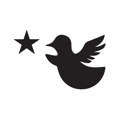 dove with peace symbol
