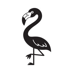 vector illustration of a flamingo