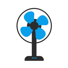 Obraz premium Electric fan icon collection Cooler sign business concept. 