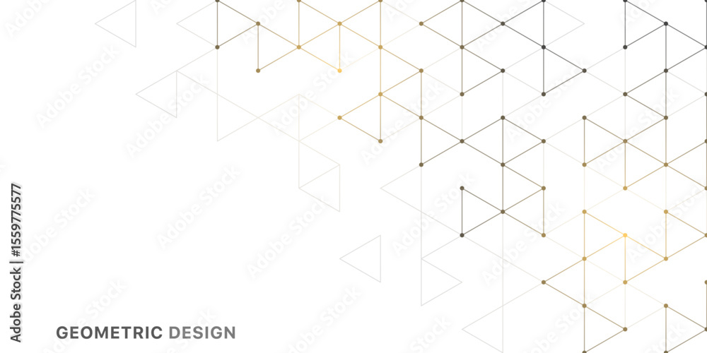 Poster Abstract vector background with a geometric pattern of triangle shapes. Graphic design element 