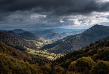 Naklejka premium mountains in the mountains