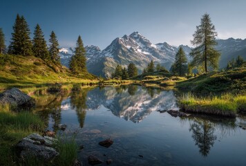 lake in the mountains