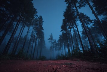 Obraz premium forest in the night
