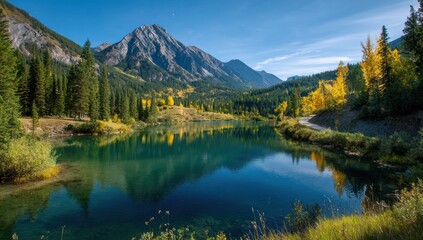 lake in the mountains
