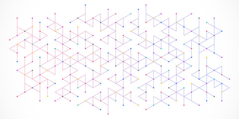 Abstract vector background with a geometric pattern of triangle shapes. Graphic design element 