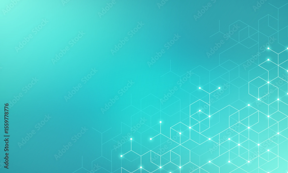 Poster Abstract vector background with simple geometric figures and dots. Graphic design element and polygonal shape pattern