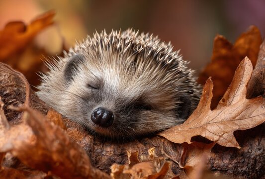 hedgehog in the forest - Powered by Adobe