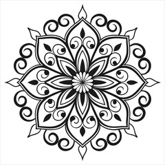 : Vector doodle mandala . Ornamental luxury mandala Mandala Line Illustration . various mandala . Mandala Pattern Designs . Henna mandala. Mehndi style. Decorative pattern in oriental style.