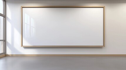 Obraz premium Modern Whiteboard in Minimalist Room Design
