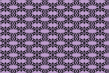 A pattern on a purple background made by adobe illustrator.