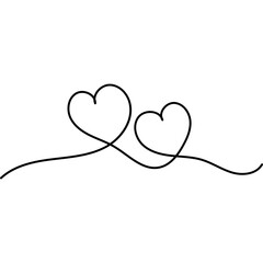 Heart Line Art