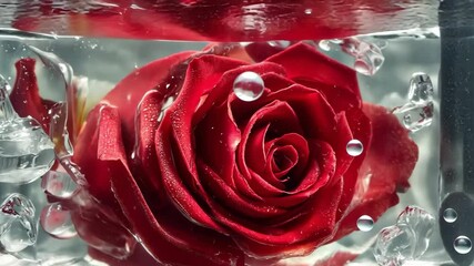 Artistic Frozen Red Rose Close-Up for Romantic Theme.mp4 is a high-resolution animated visual ideal for cinematic scenes, AI concepts, spiritual storytelling, or travel content creation.