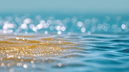 Sparkling Water Surface with Gentle Waves