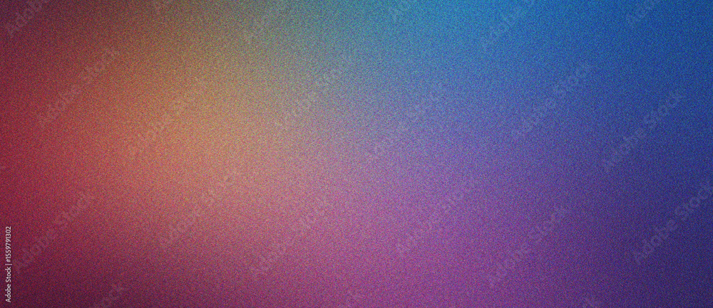Wall mural blue, salmon and grey elegant gradient noise texture design background with soft grain for branding
