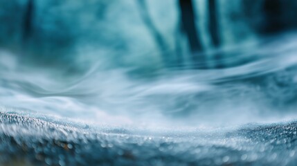 Serene Water Surface with Misty Atmosphere