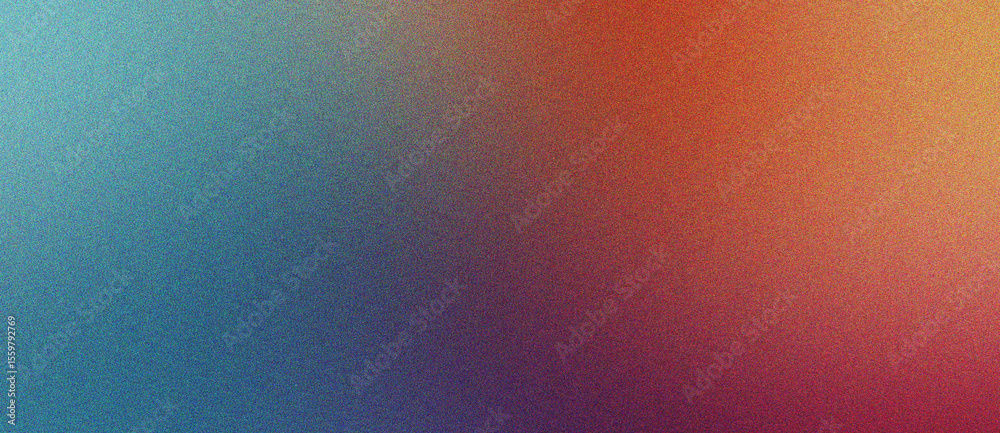 Poster cyan, khaki and tan faded gradient noise texture effect background with dreamy grain overlay
