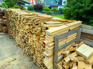 This article discusses the essential stacked timber and lumber materials that are ready to be...