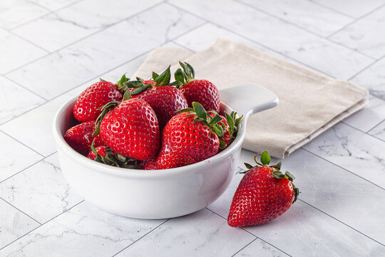 Ripe sweet Strawberry in the bowl