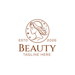 natural beauty logo design for cosmetic brand. spa logo. salon logo.