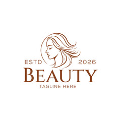 natural beauty logo design for cosmetic brand. spa logo. salon logo.